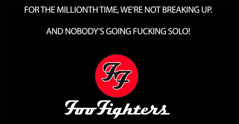foo fighters separation 2016