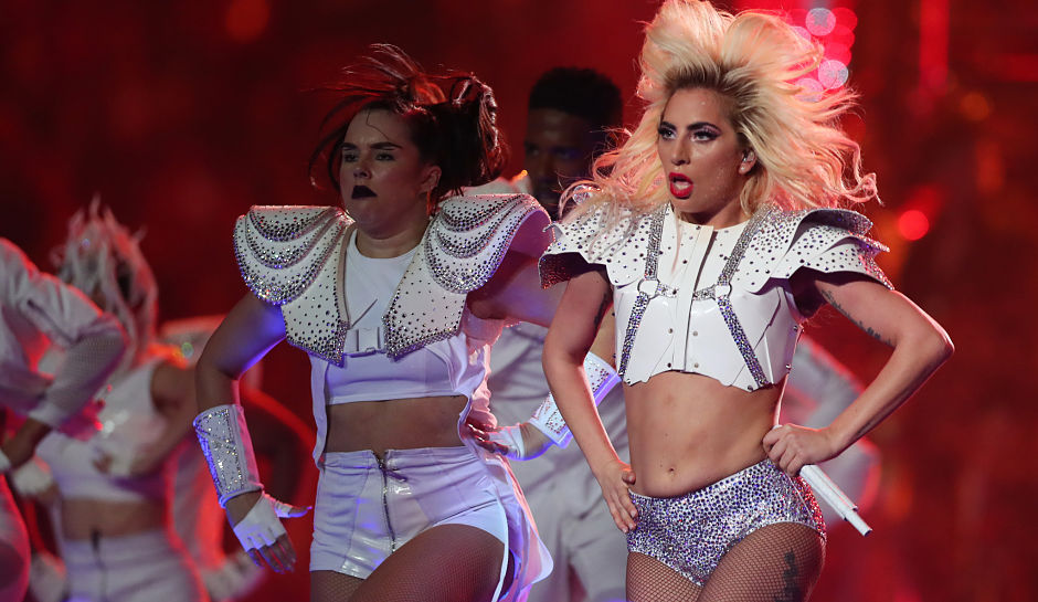 lady gaga ventre super bowl 2017