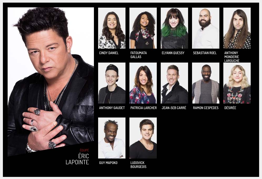 candidats la voix 2017 eric lapointe