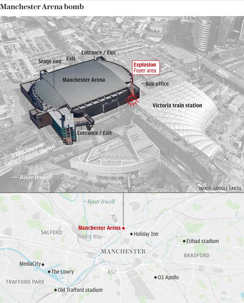map manchester arena attentat