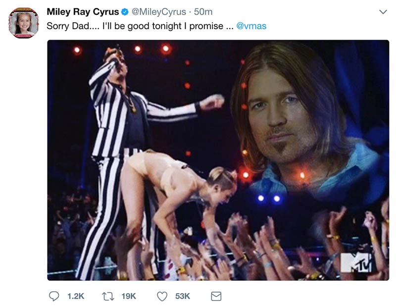 miley cyrus vmas 2017