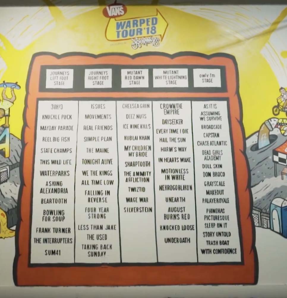 vans warped tour 2018