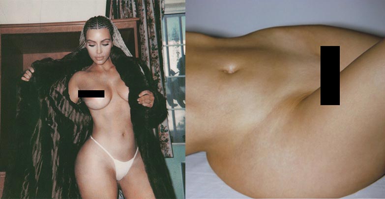 kim kardashian nue frontale