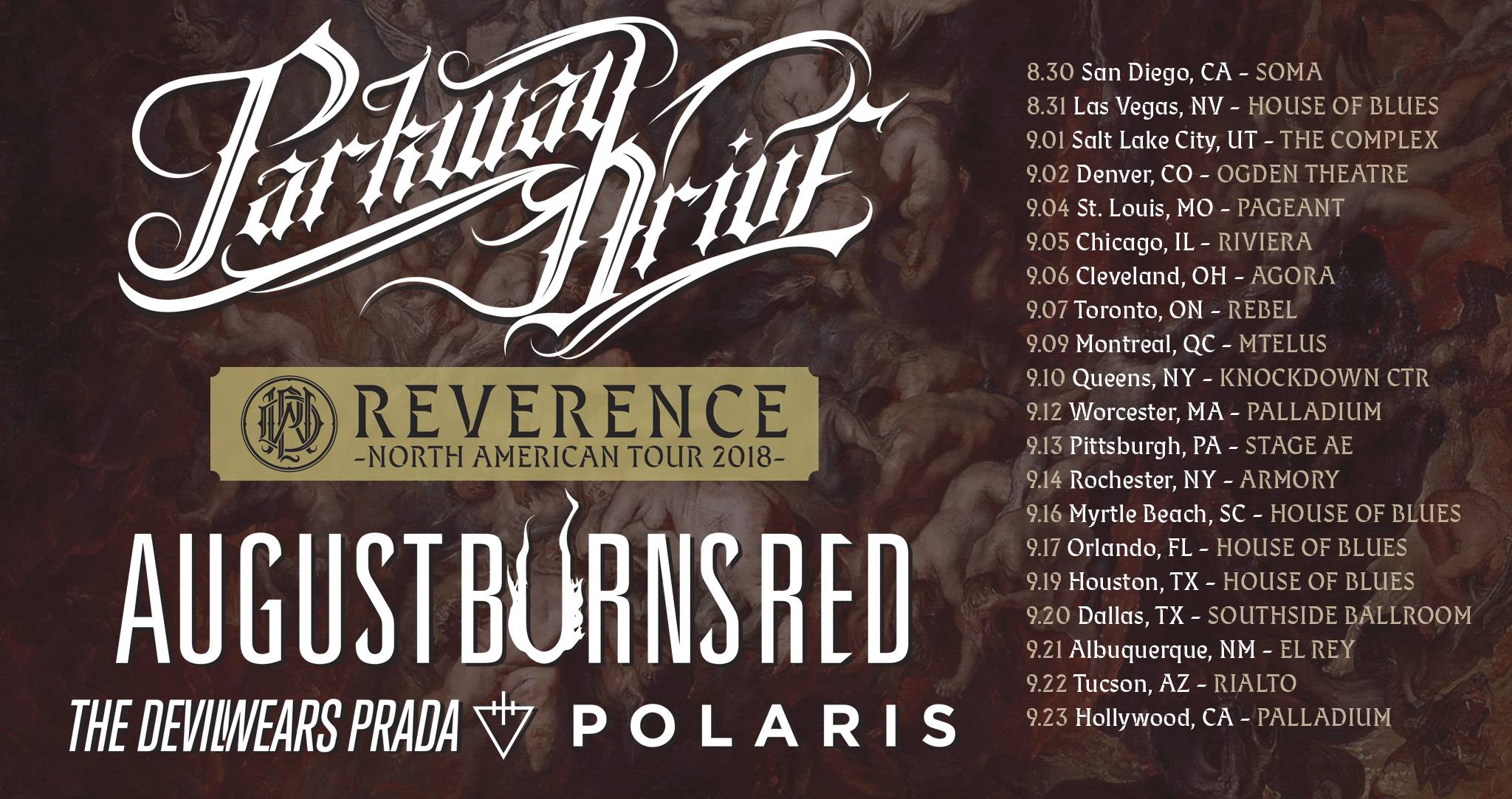 parkway drive montreal 2018