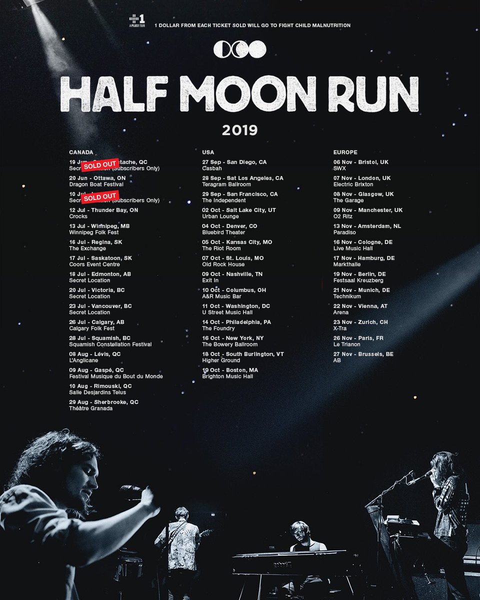 half moon run tournee 2019