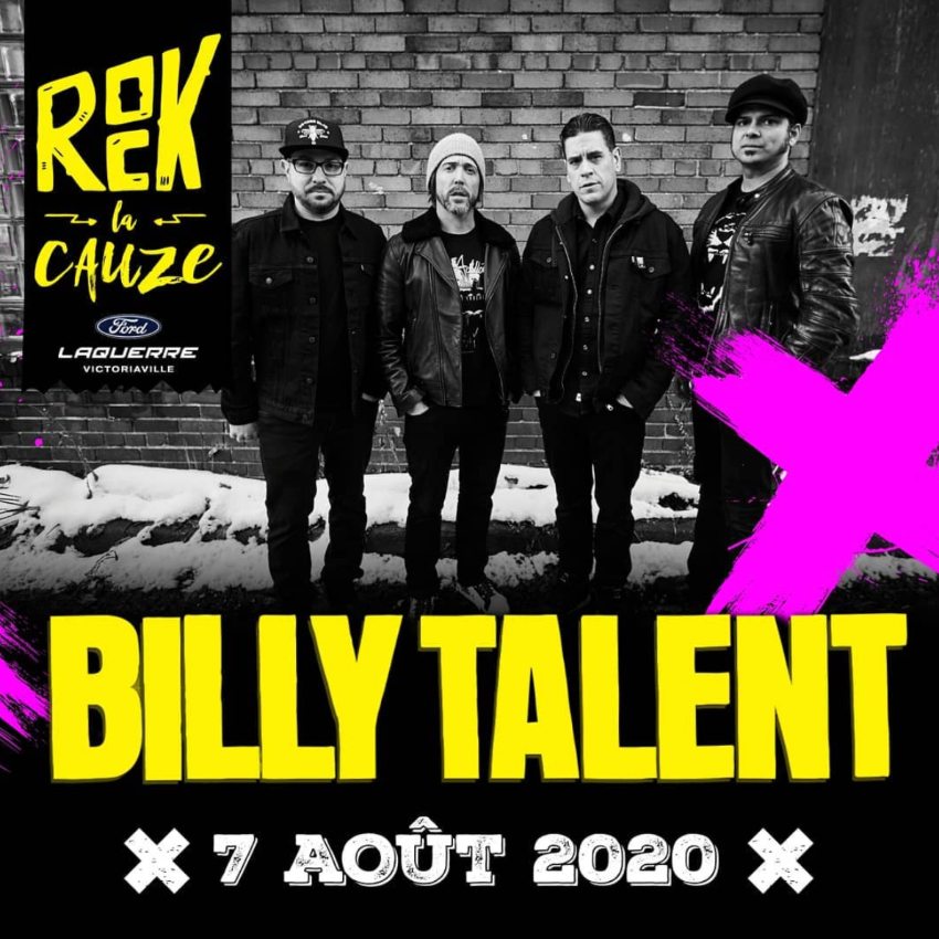 billy talent rock la cauze 2020