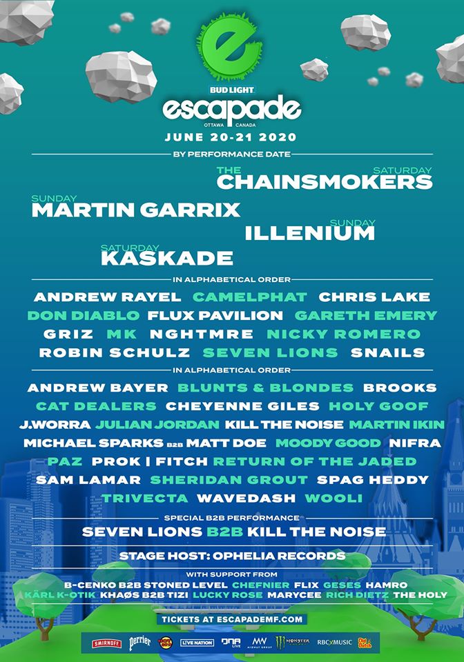 escapade music festival 2020