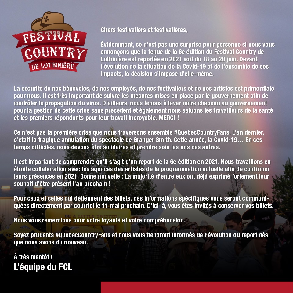 festival country de lotbiniere 2020