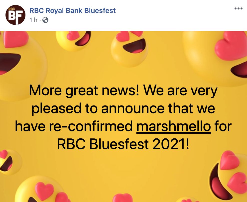 marshmello bluesfest 2020