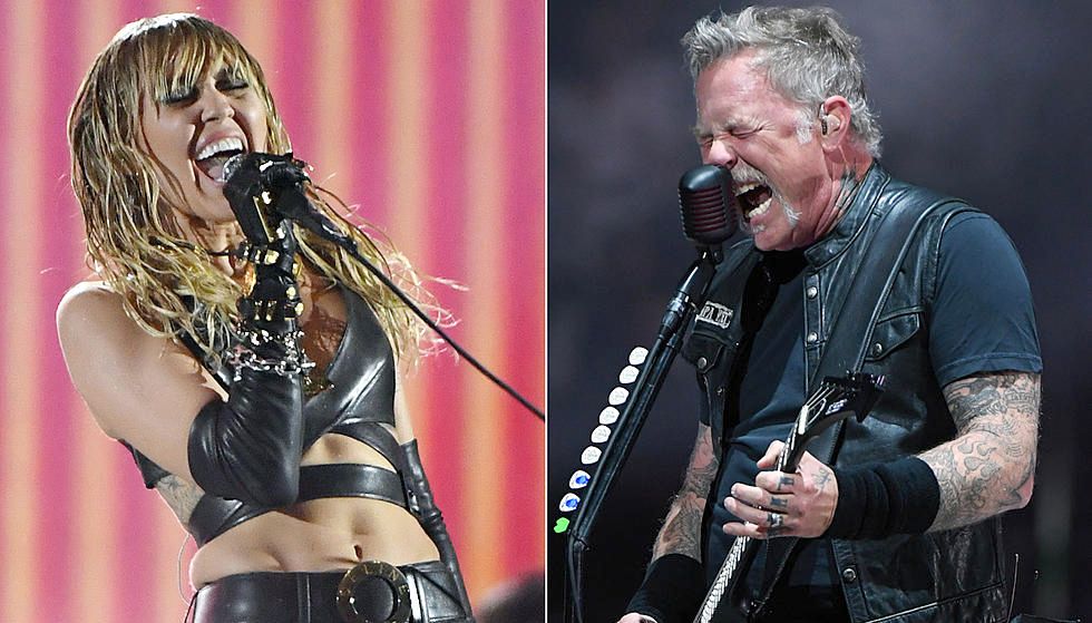 miley cyrus metallica