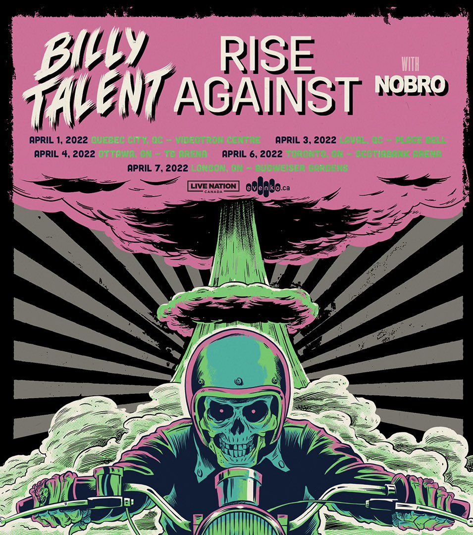 billy talent rise against quebec laval 2022