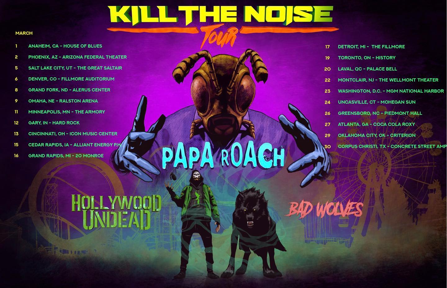 papa roach place bell 2022