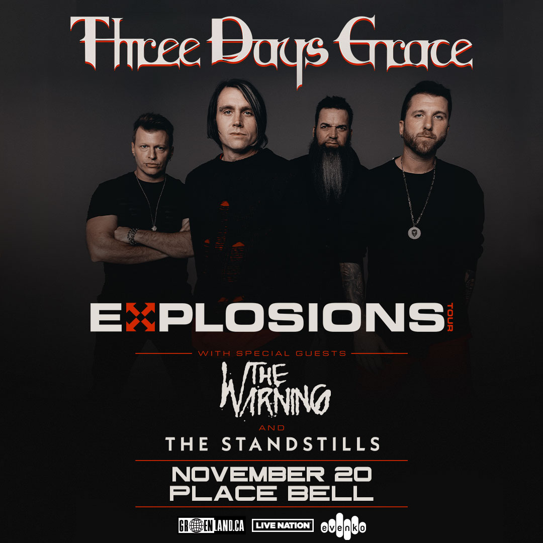 three days grace place bell novembre 2022