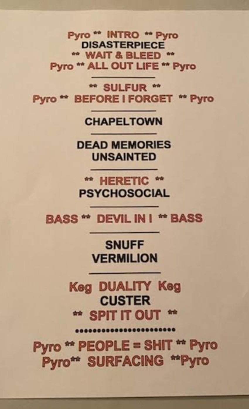 setlist slipknot quebec 2022