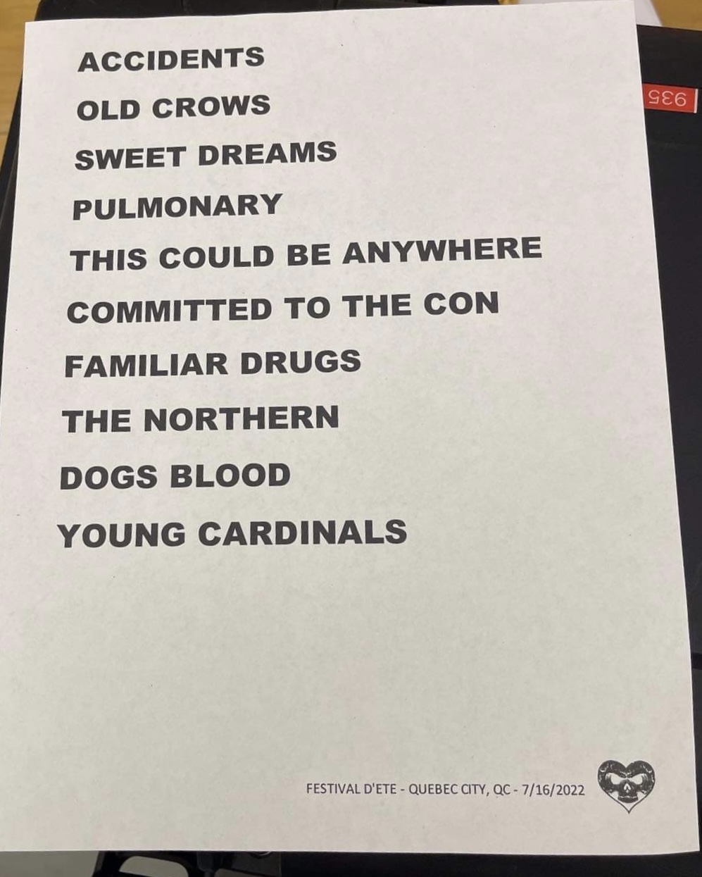 Setlist alexisonfire FEQ 2022