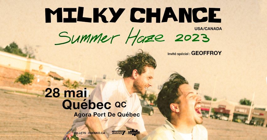 milky chance agora quebec 2023