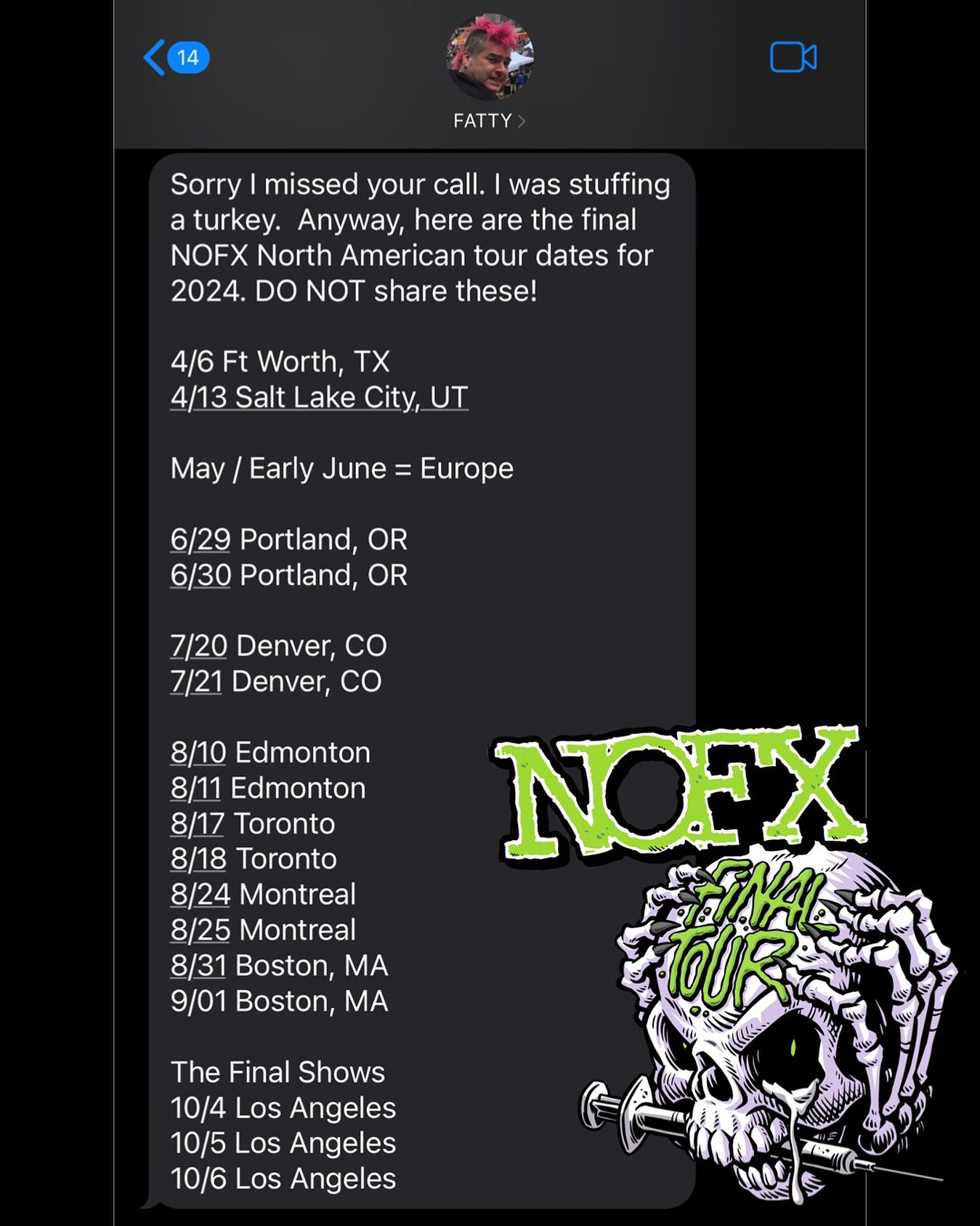 nofx montreal 2024