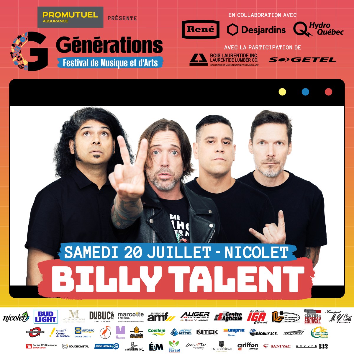 billy talent festival generations 2024