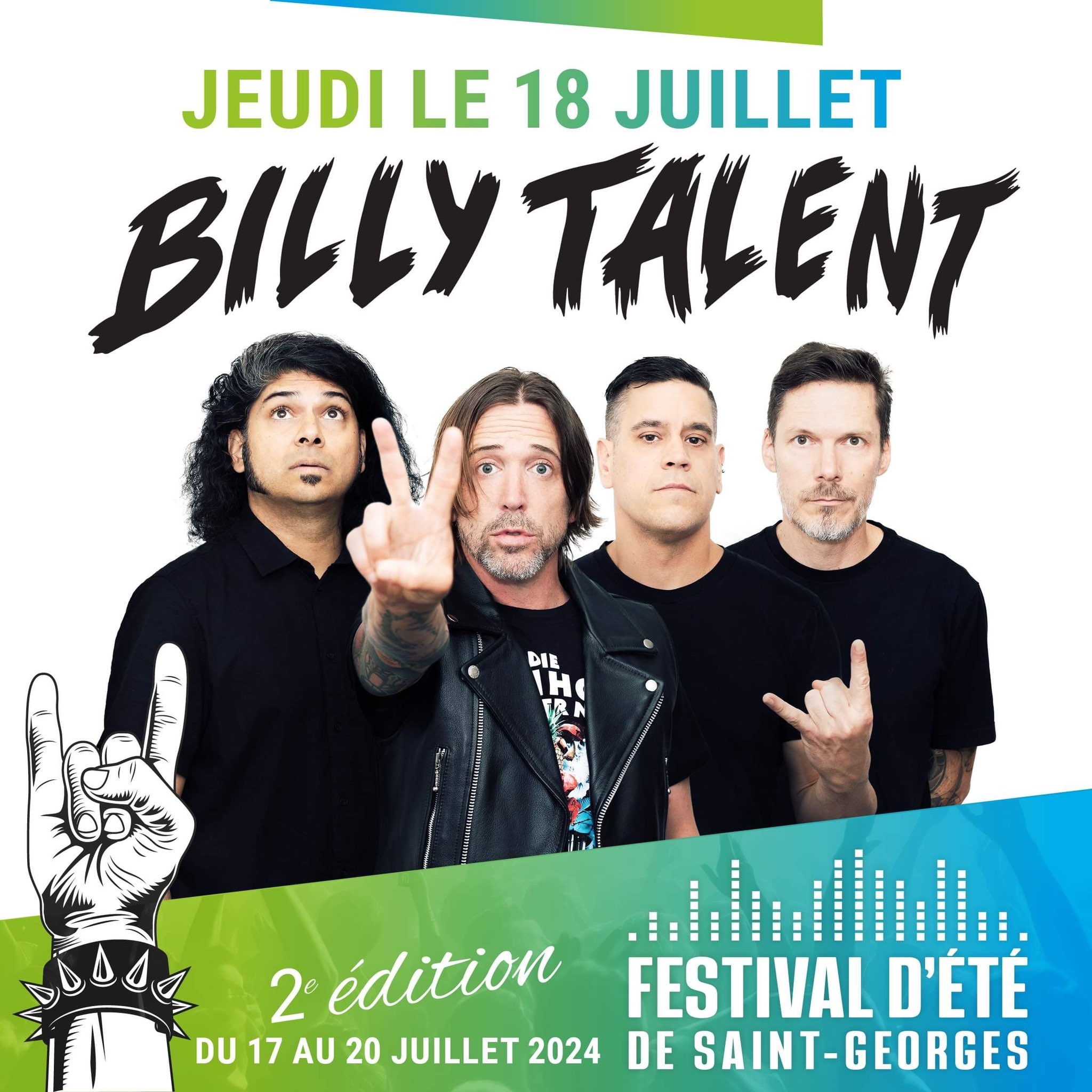 billy talent st georges 2024