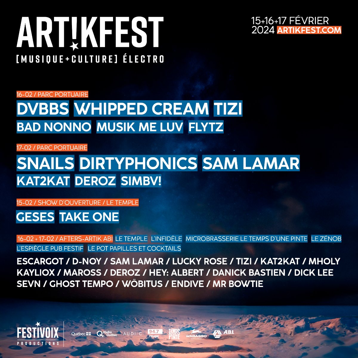 artikfest 2024 programmation complete