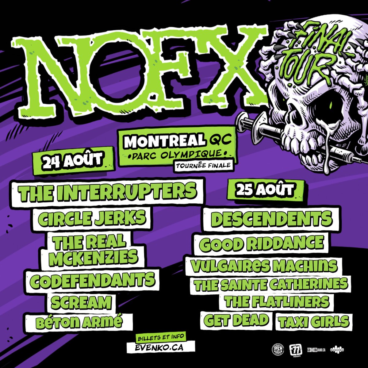 nofx groupes montreal 2024