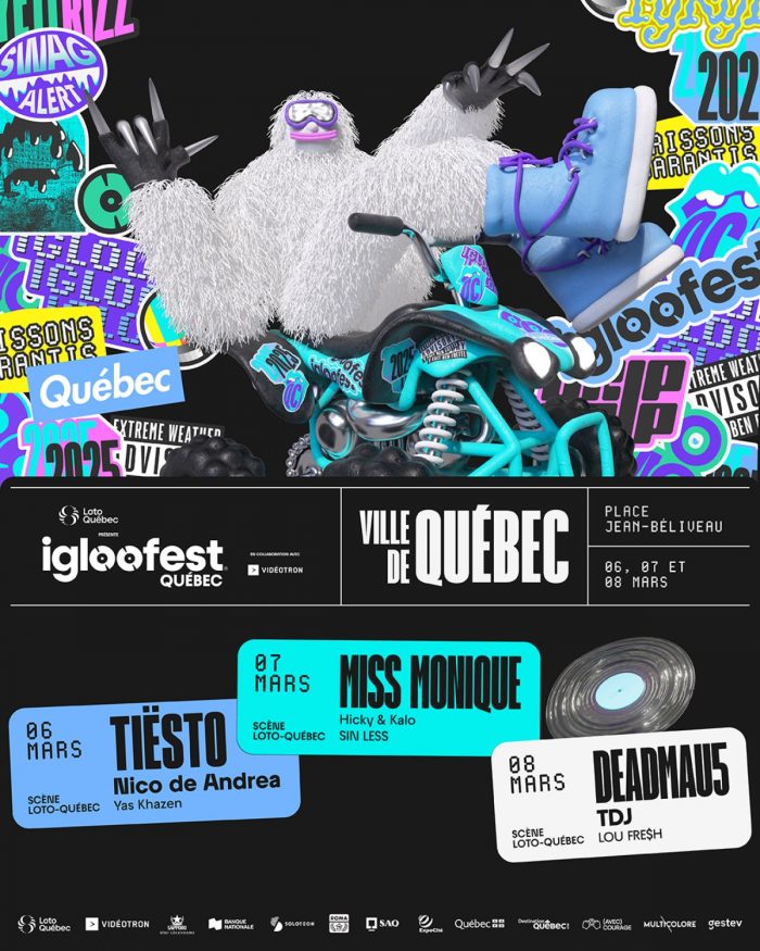 Igloofest Québec vient d'annoncer toute sa programmation 2025 avec