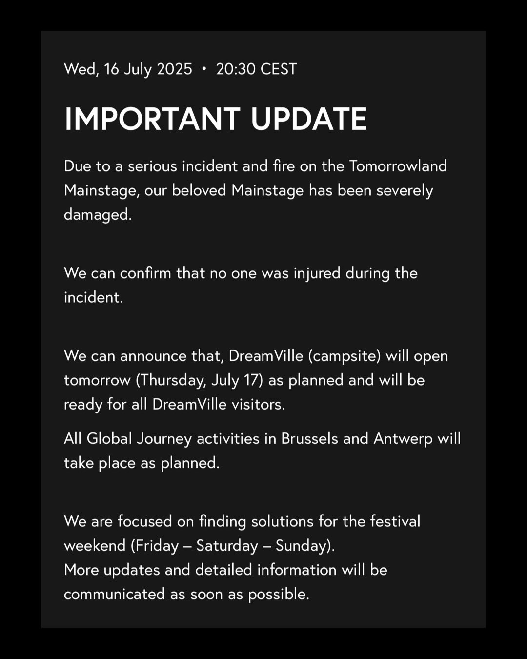 tomorrowland suivi scene